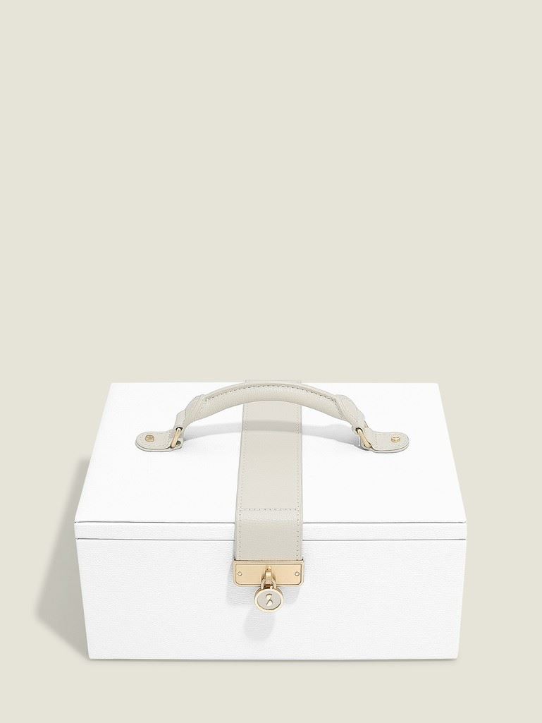 Скринька для прикрас Stackers White Pebble & Champagne Gold, 18*25*16 см