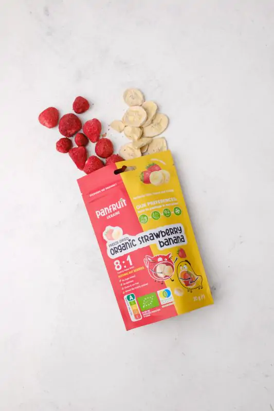Сублімований мікс банан та полуниця органічні - Panfruit, 20 g(г)