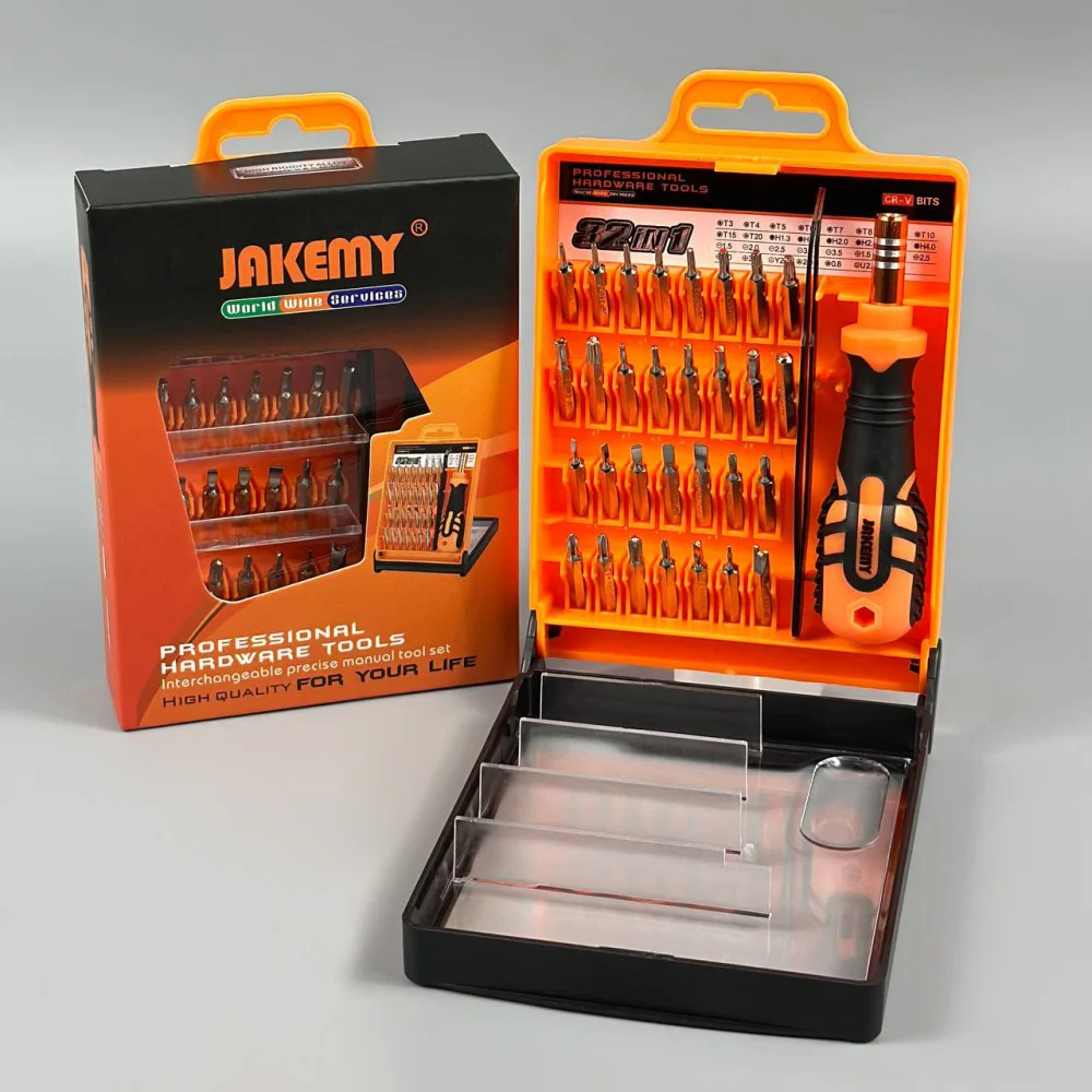 Викрутка Jakemy JM-8100 з набором магнітних біт 32in1 в кейсі