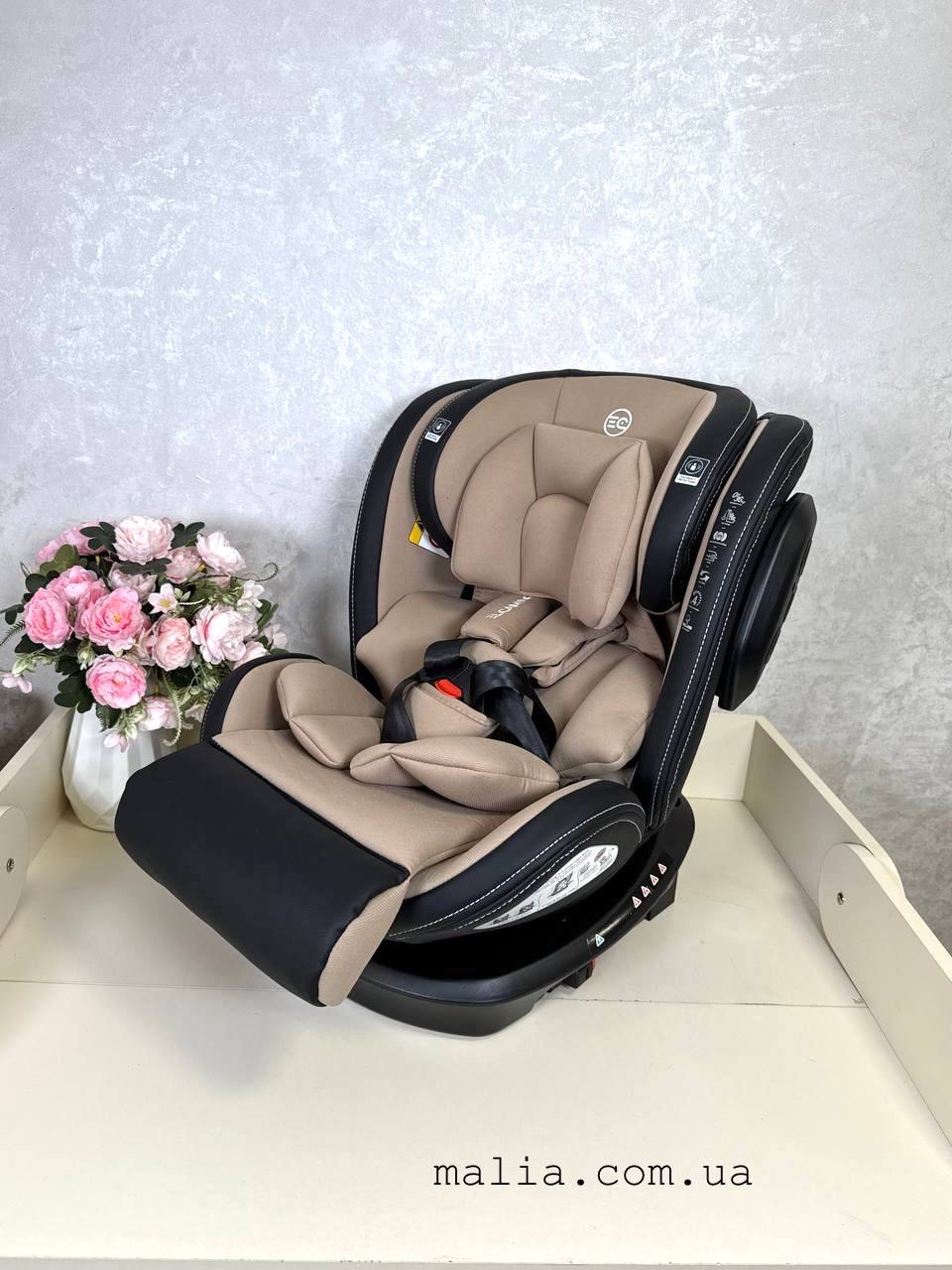 Автокрісло EL Camino ME 1045 Evolution 2 360⁰  0-36 кг Natural Beige