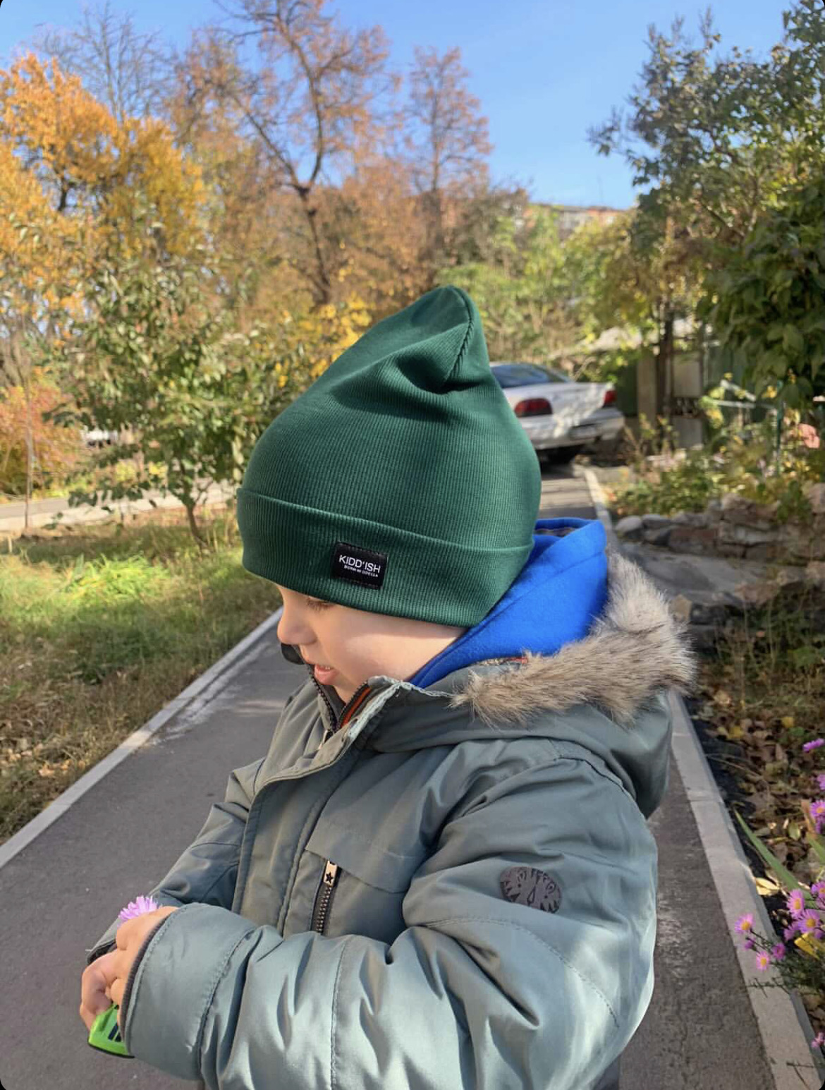 Шапка з підворотом - оболонь