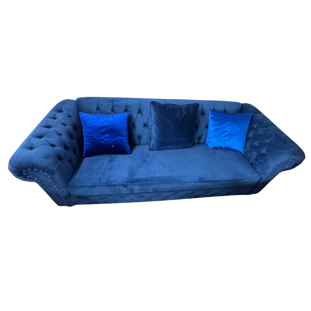Sofa Loveseat - Blue Velvet