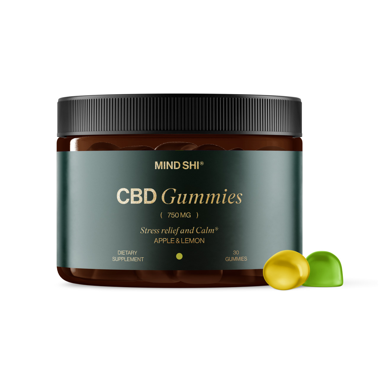 CBD Gummies Full Spectrum 750 mg Apple & Lemon - 30 gummies (До 04.26)