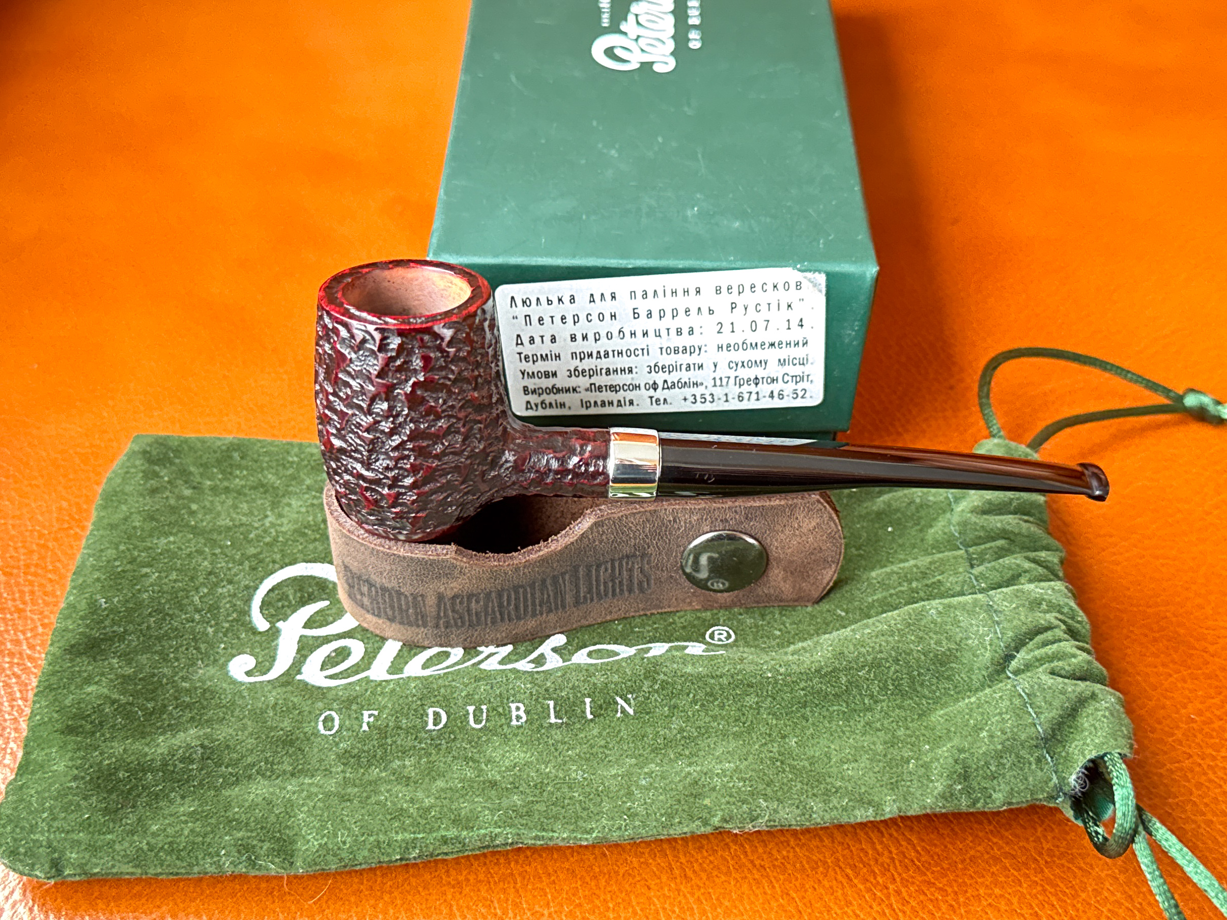 Курильна трубка Peterson of Dublin Barrel Ireland Estate