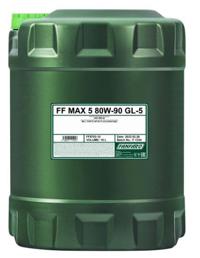 Трансмісійна олива мінеральна MAX 5 80W-90 GL-5   20л Fanfaro