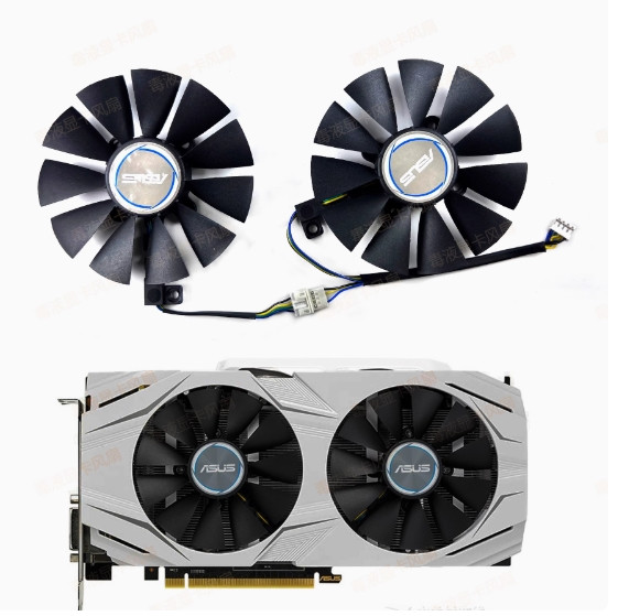 Вентилятори кулери PLD09210S12HH ASUS DUAL RX470 480 570 gtx 1060 1070 1050
