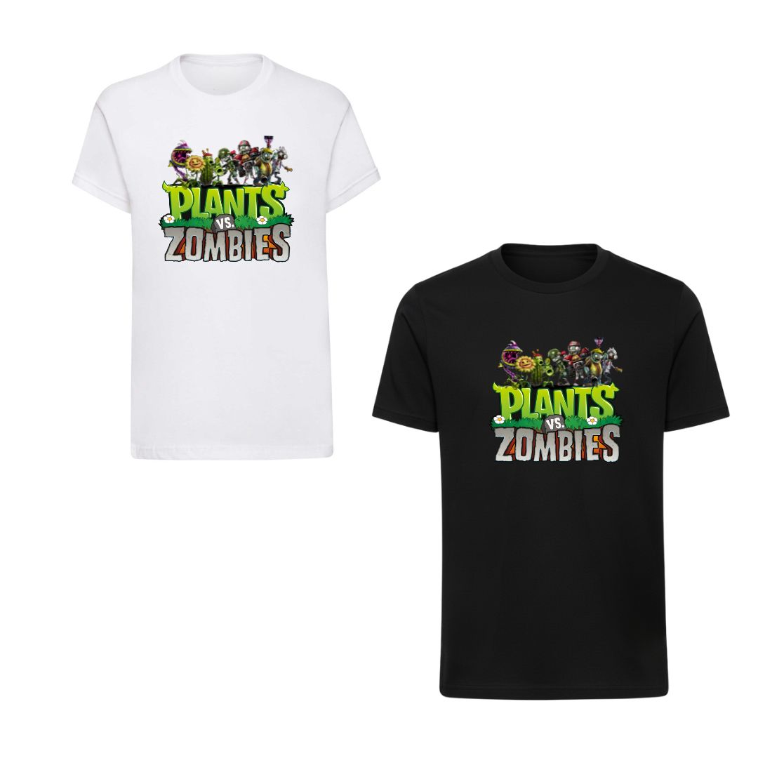 Дитяча футболка з принтом Рослини проти зомбі Plants vs Zombies