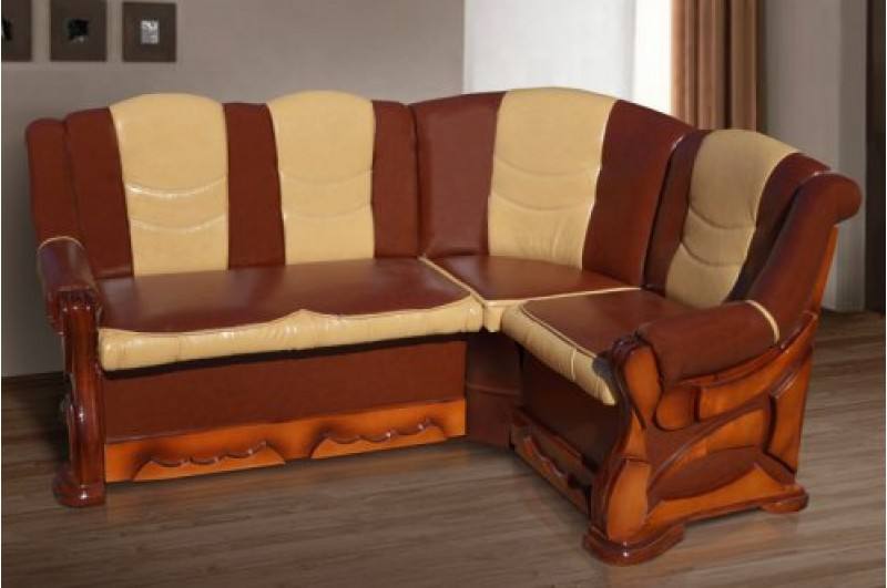 Куток для кухні ВІЗИТ колір коричневий+молочний