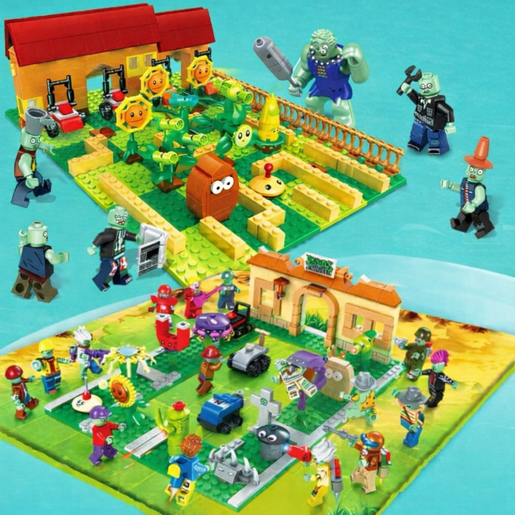 Дитячий конструктор  популярної гри Plants vs. Zombies Рослини проти Зомбі