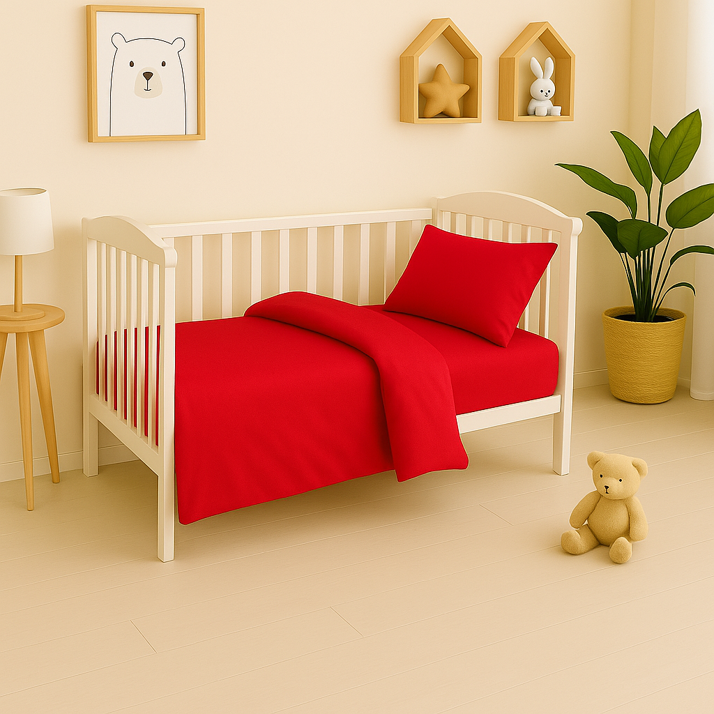 Дитяча постільна білизна з фланелі "Полуничка"