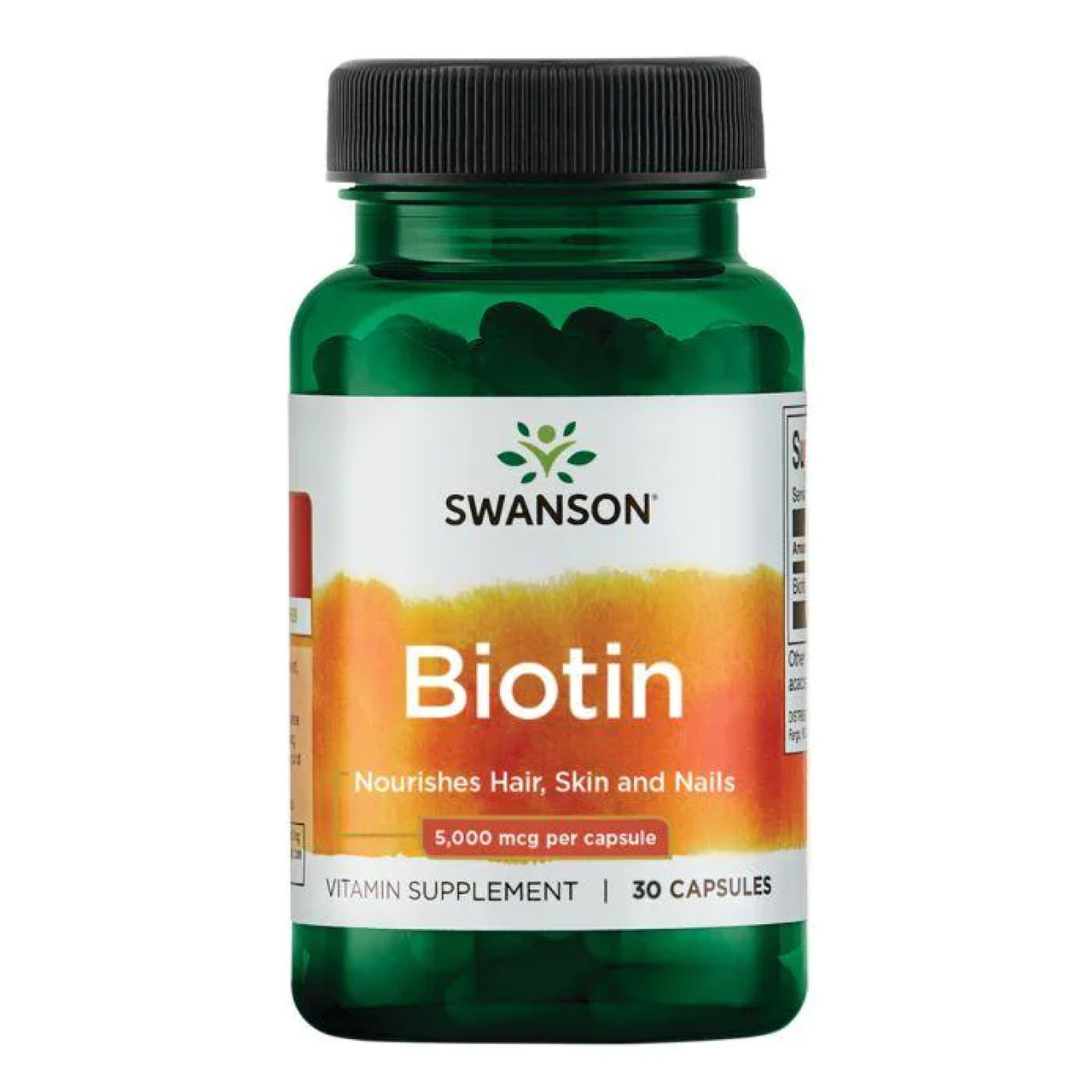 Біотин, Biotin 5000mcg - 30 caps