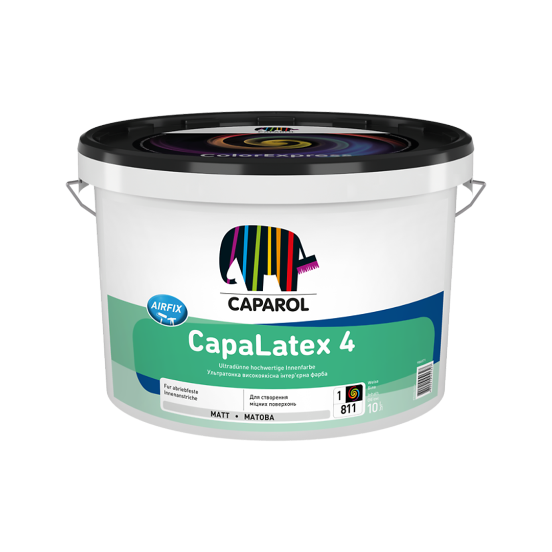Фарба інтер'єрна латексна матова Caparol "CapaLatex 4" База 1, 10 л.