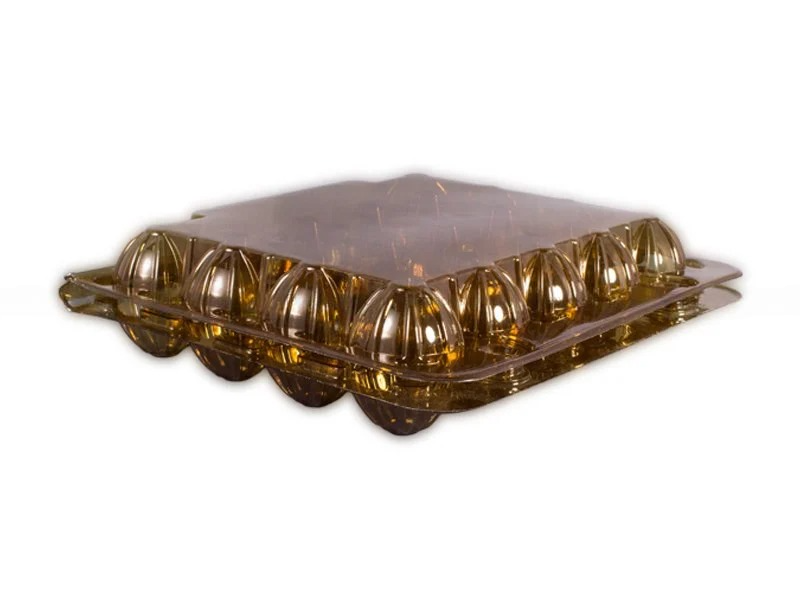 Упаковка для перепелиних яєць коричнева, 20 комірок, 170×150×39 мм, 744 шт