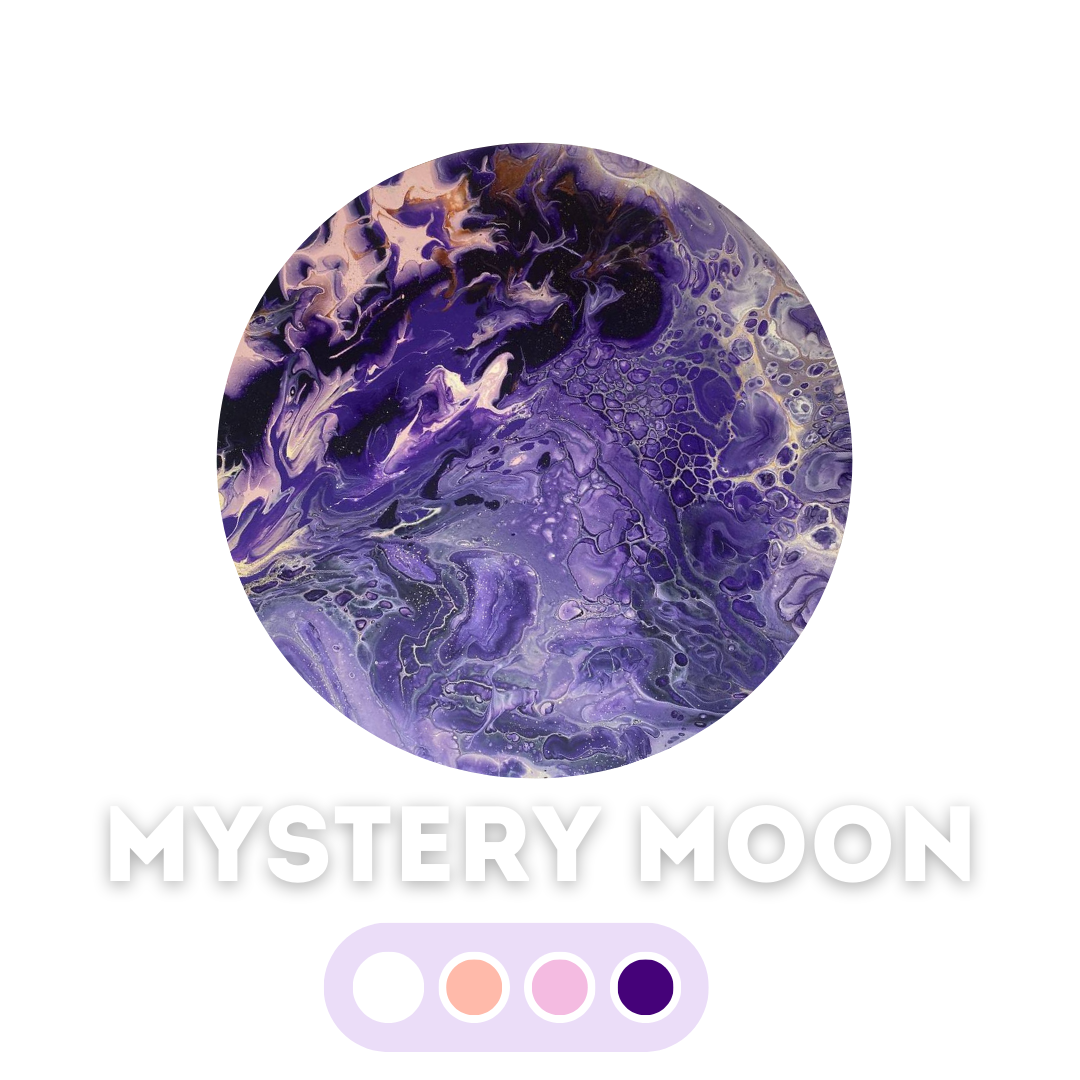 Набір для створення картини fluid art box палітра Mystery Moon