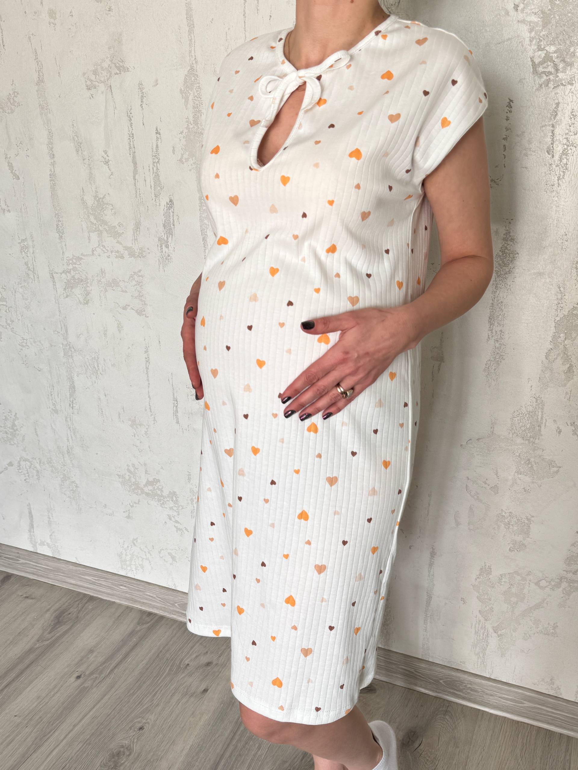 Нічна сорочка для вагітних і годування «Крапля» сорочка у пологовий зал