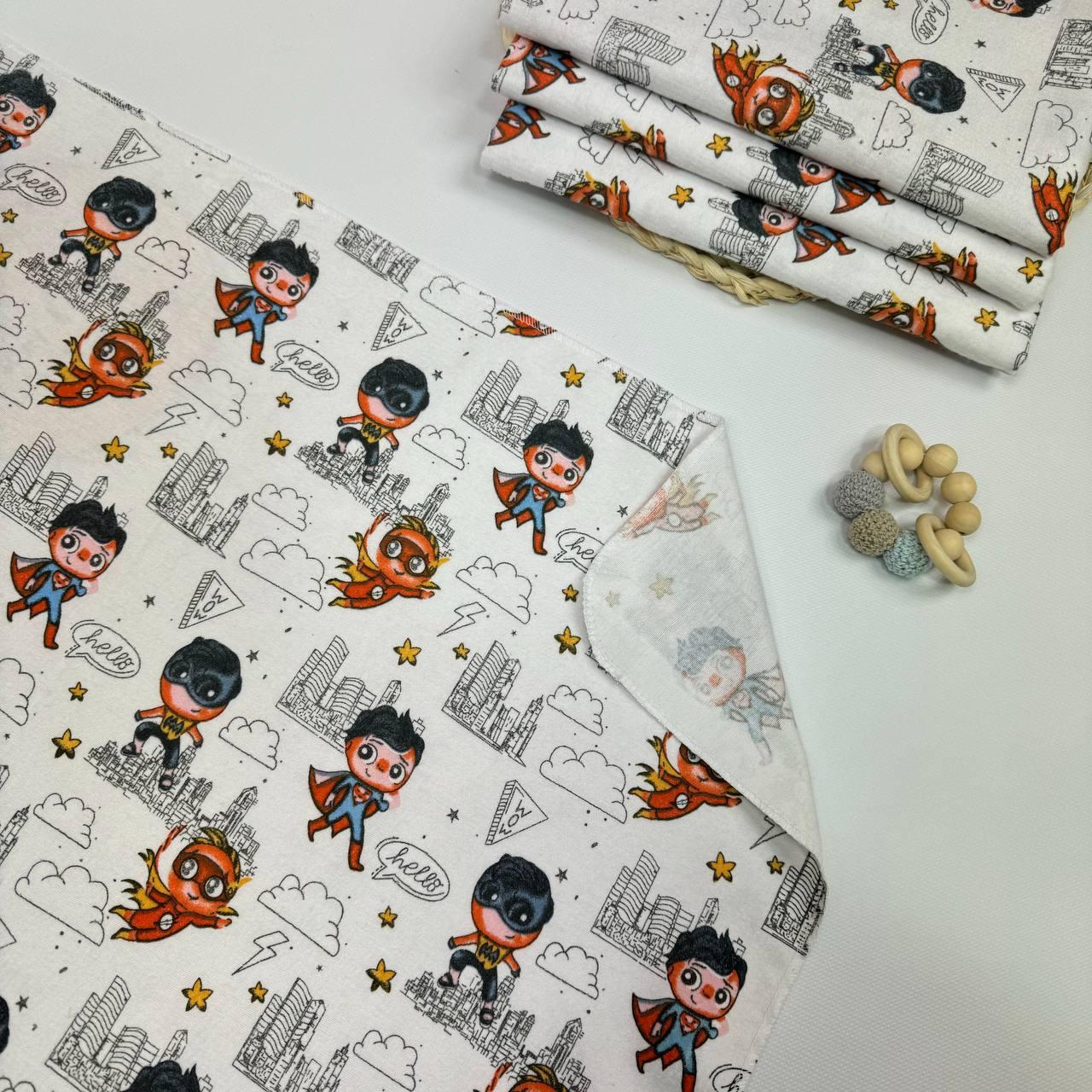 Пелюшка бавовняна/фланелева 90х80