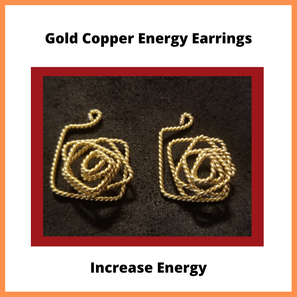 Golden Copper Tensor Earrings