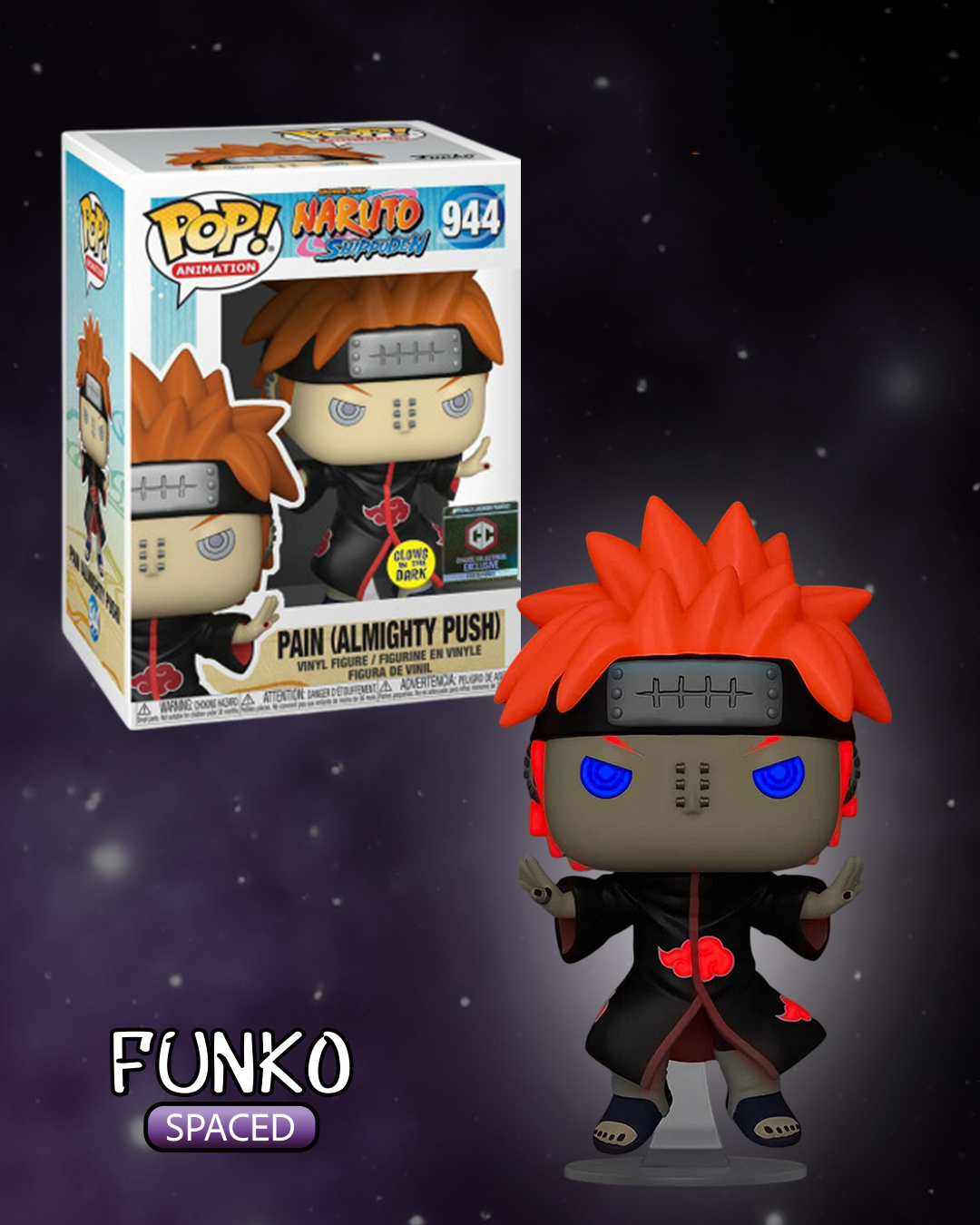 Фігурка Funko Pop Naruto - Glow Pain (Almighty Push) | Фанко Поп Наруто - Пейн #944