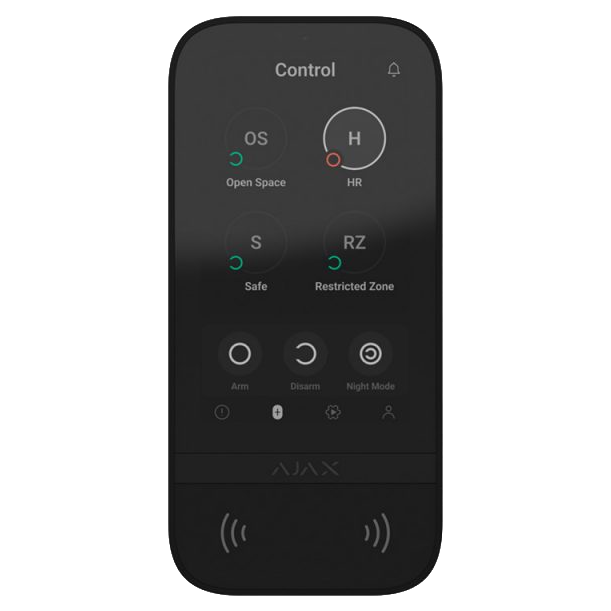 Клавіатура Ajax KeyPad TouchScreen (8EU) black