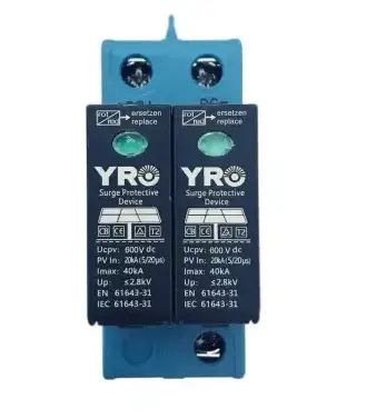 Автоматичний вимикач YRO DC (2P/40A)