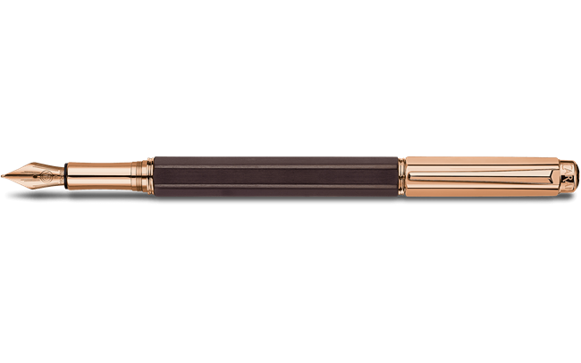 Пір'яна ручка VARIUS™ EBONY з рожевим золотом