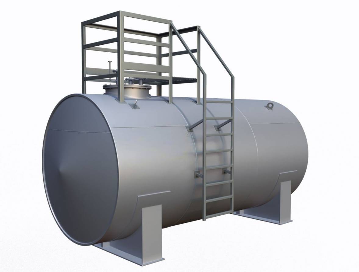 Резервуар РГС-30 - горизонтальна металева ємність