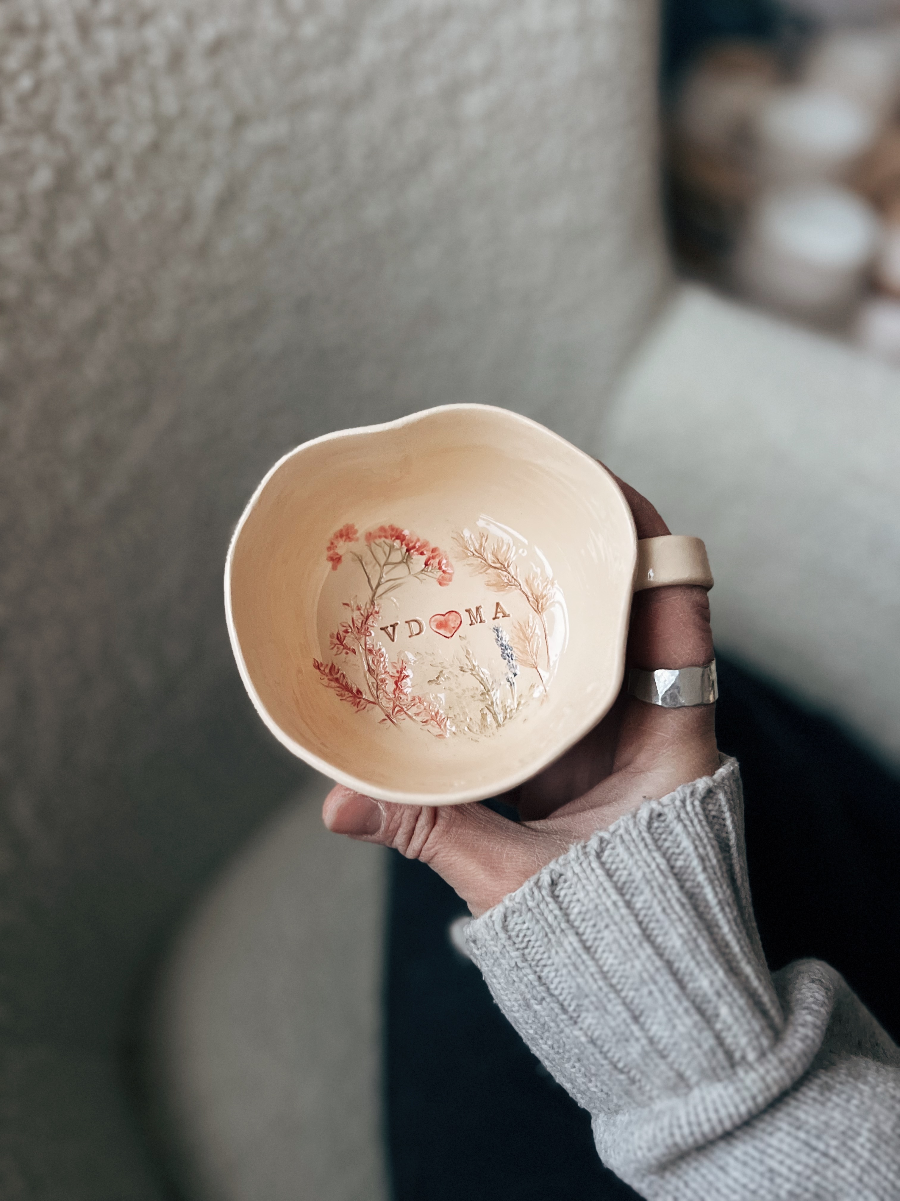 Горнятко VDOMA з сердечками 250 мл