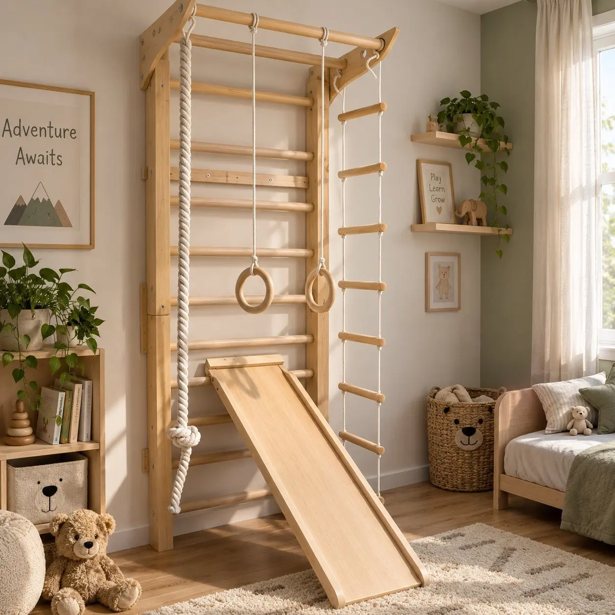 Indoor Sprossenwand für Kinder – Leni Kletterwand fürs Kinderzimmer