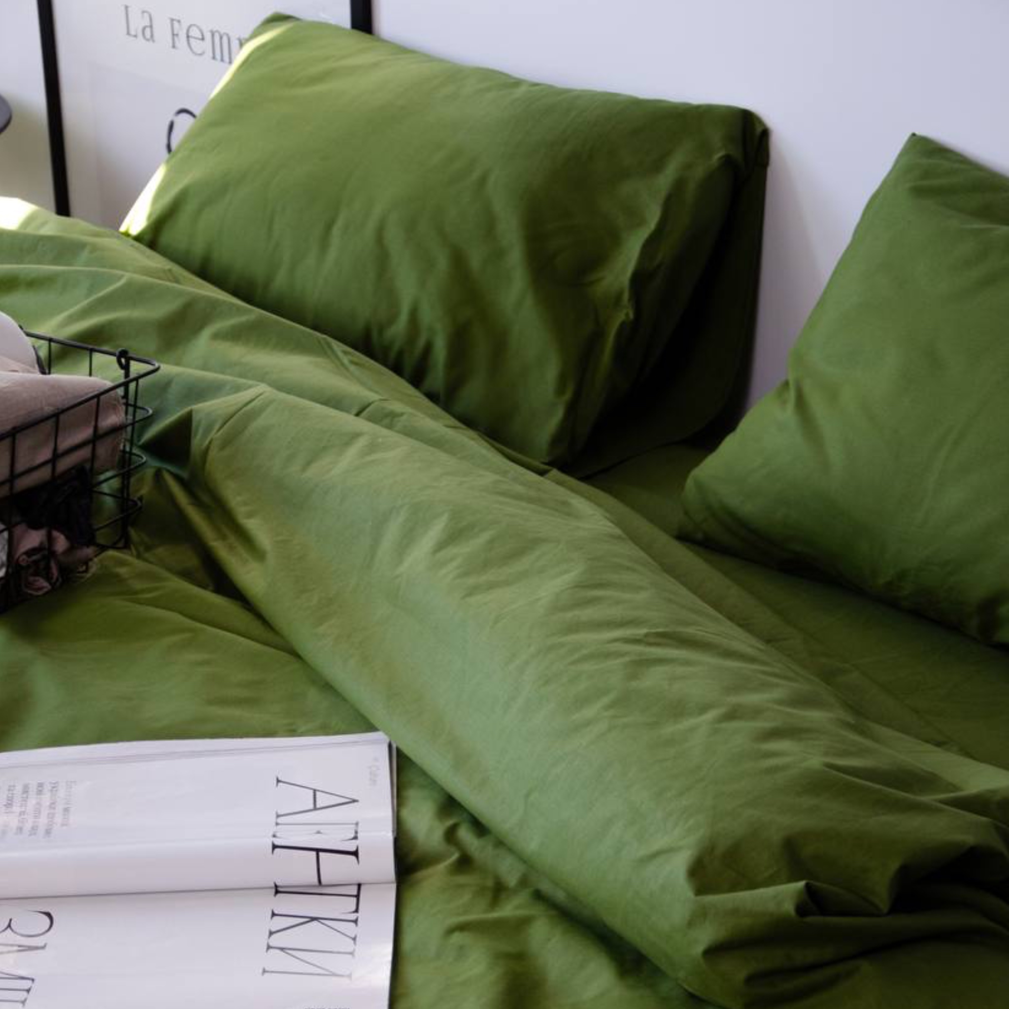 Постільний комплект Матова 100% бавовна Матча