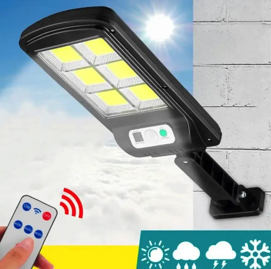 Вуличний ліхтар на стовп із пультом на сонячних батареях, з пультом Solar Light