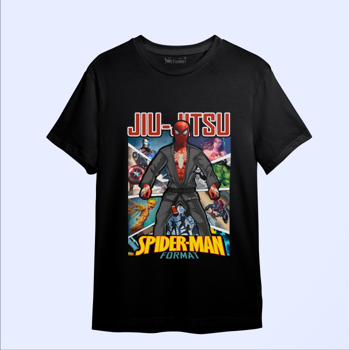 Футболка «Jiu Jitsu Spiderman» чорна