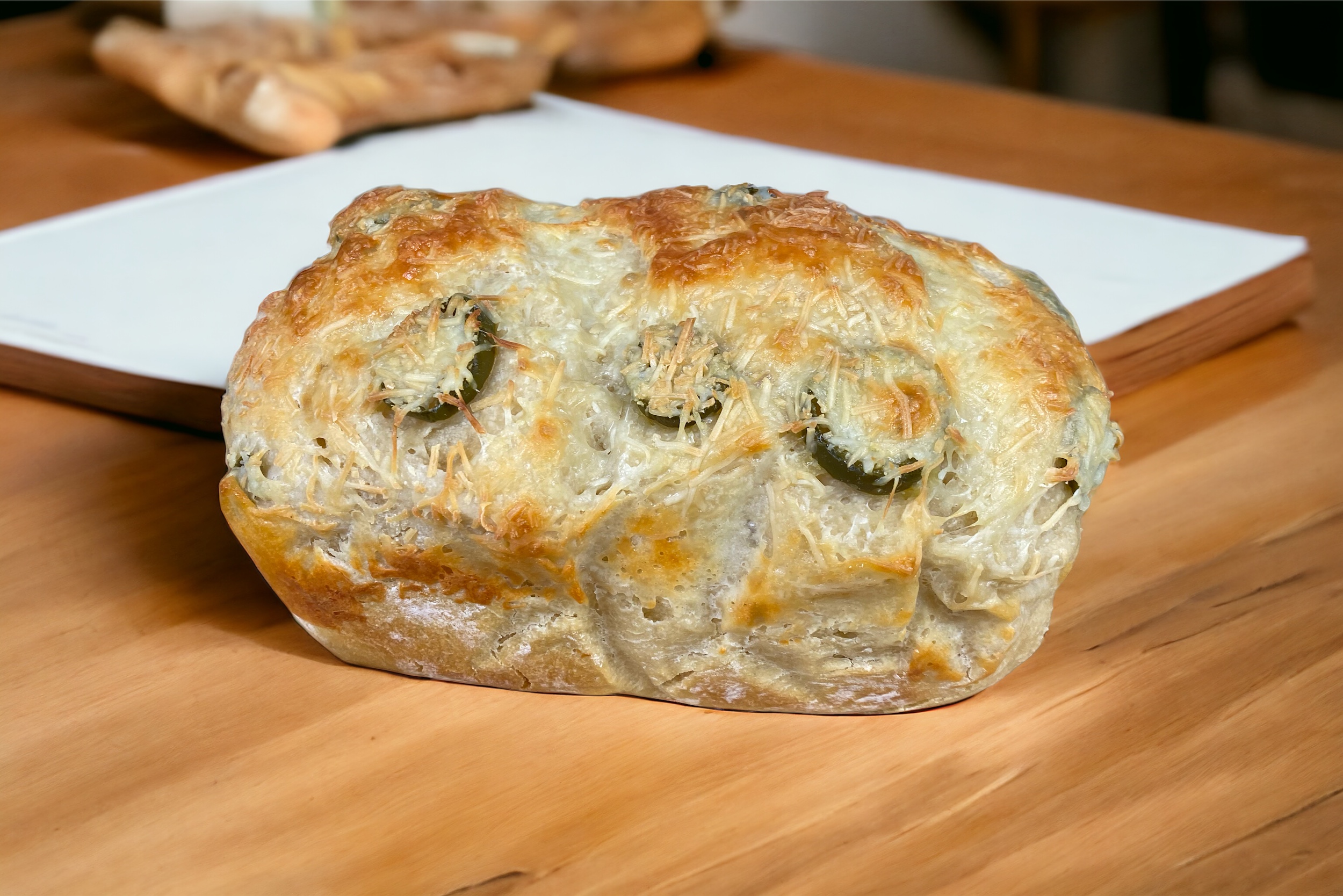 Jalapeno and Cheese Sourdough Bread