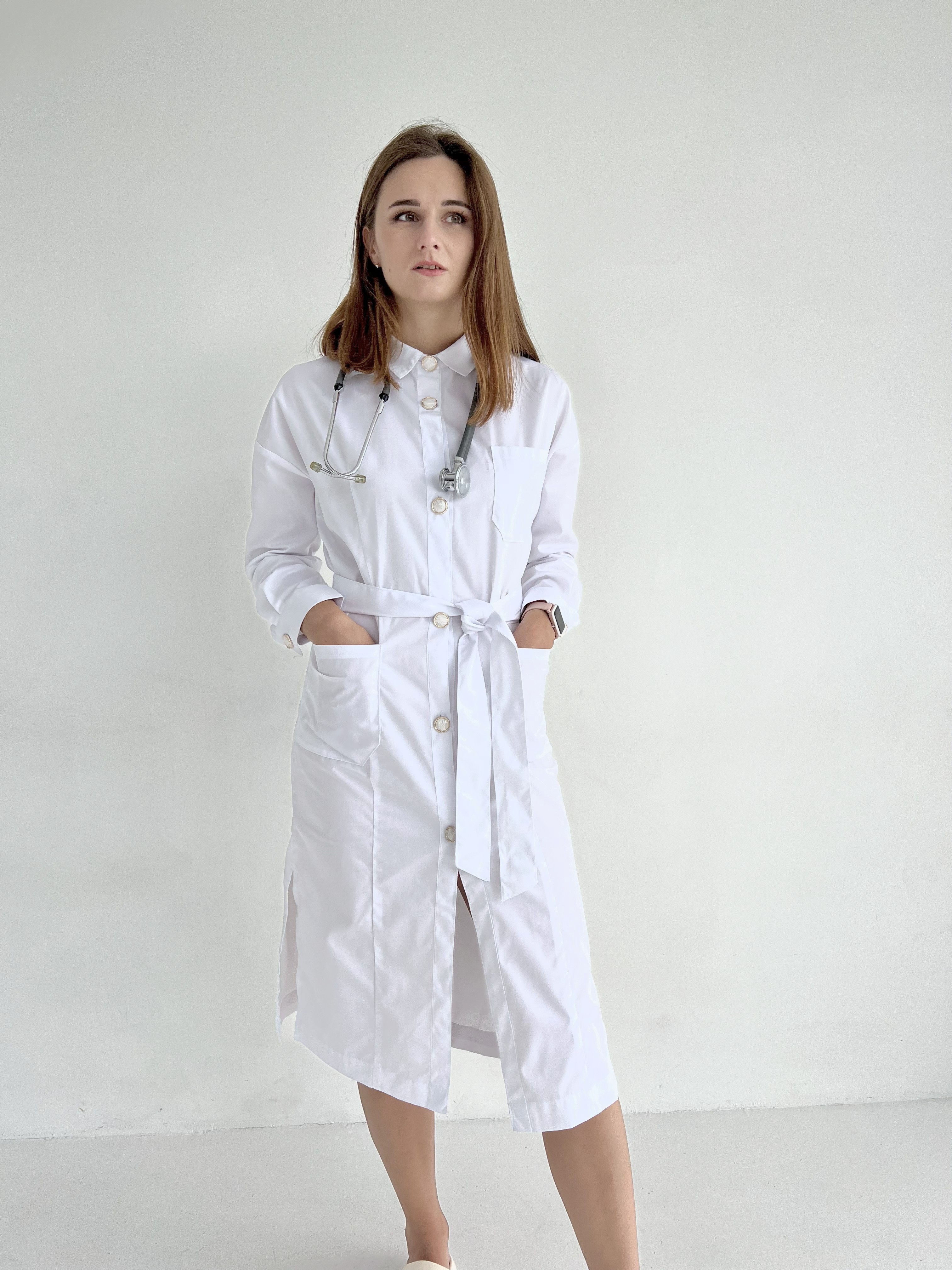 Медичний халат жіночий "Bianco"