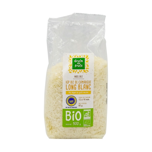 Riz long blanc de Camargue BIO (1x500g)
