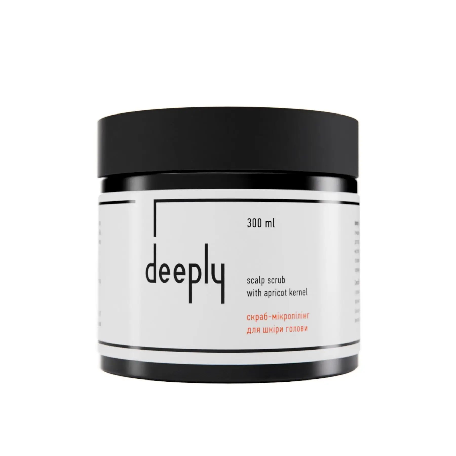 Скраб deeply scalp scrub with apricot kernel для шкіри голови, 300 ml