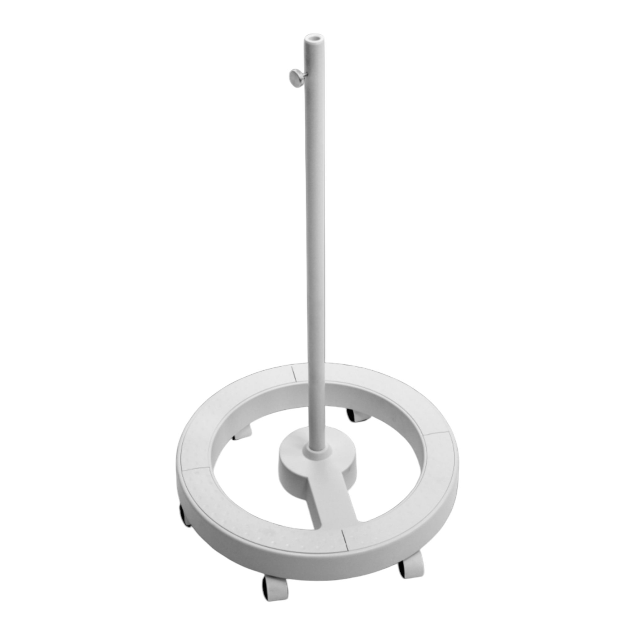 Штатив 5В білий з гвинтом для фіксації лампи лупи