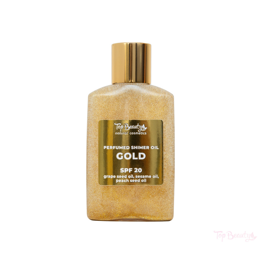 Олія для тіла Top Beauty суха парфумована сяюча Gold SPF 20 100 мл