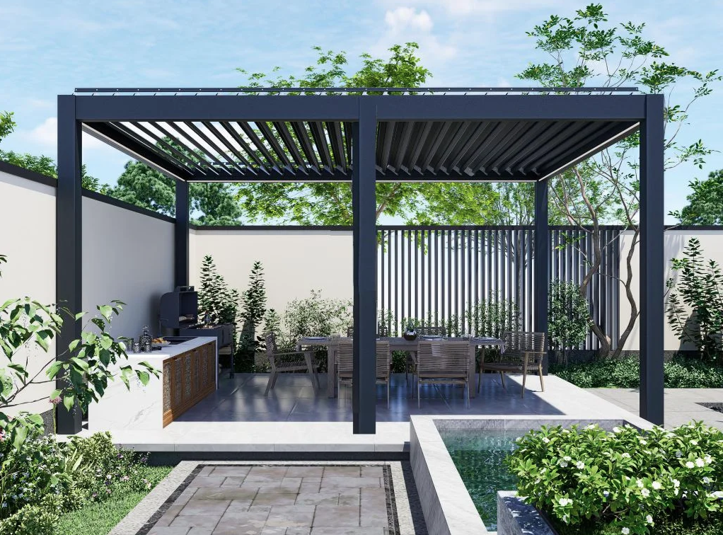 Bioklimatická hliníková pergola ALU 80 - 6x3m