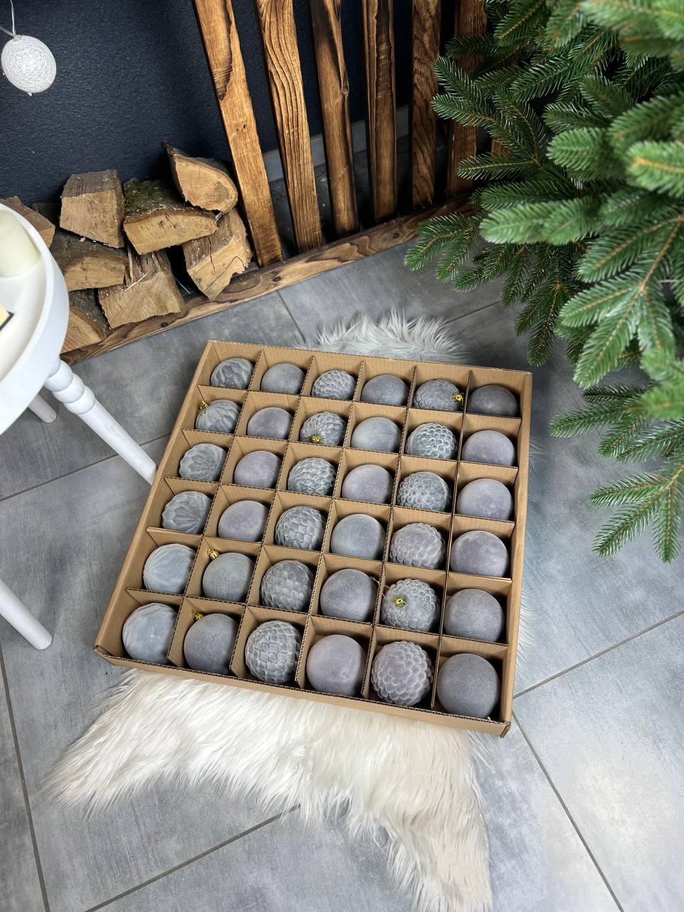 Подарунковий набір «Оксамитовий дует» - СІРИЙ НЮД 🩶