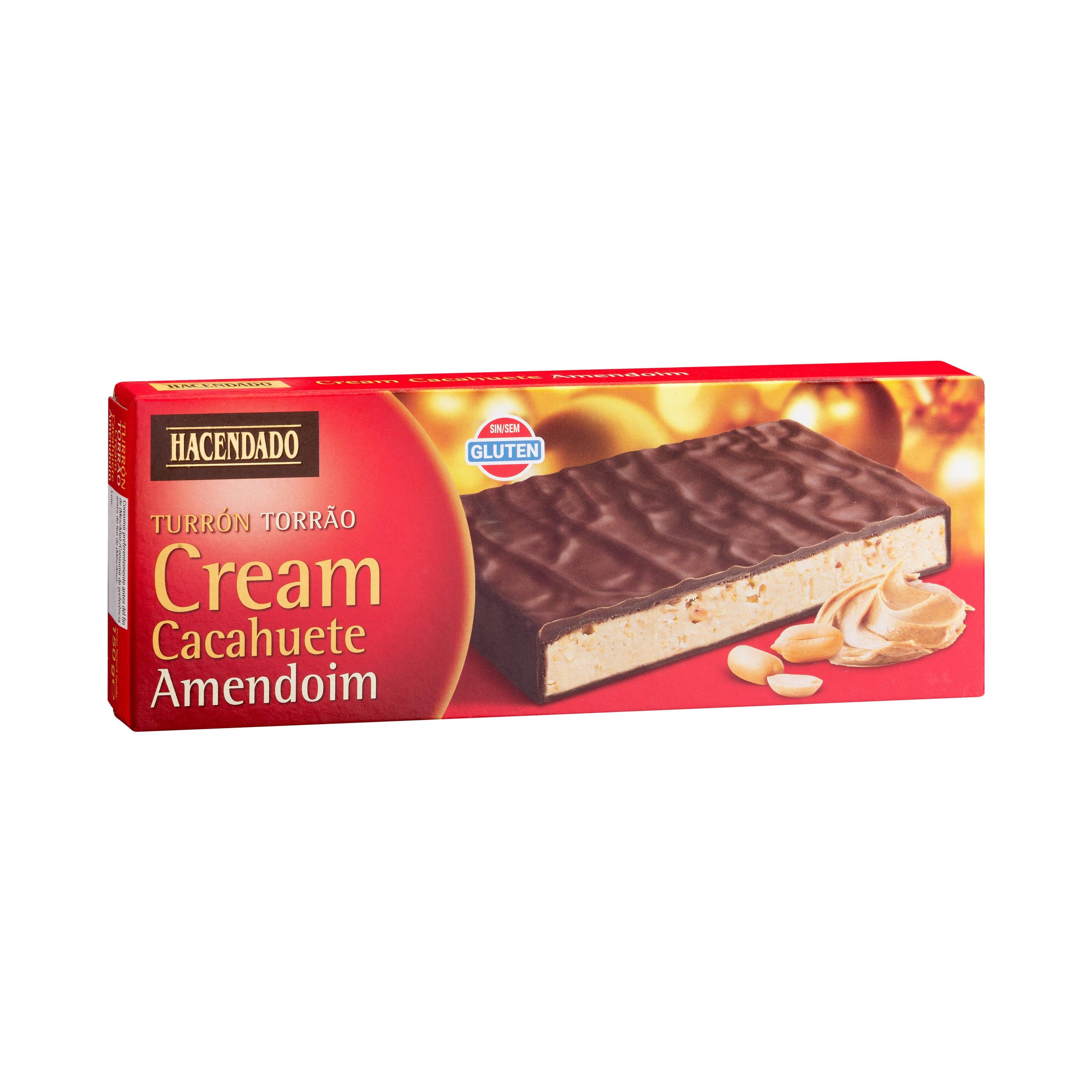 Туррон Hacendado Turrón Torrão Cream Cacahuete Amendoim (арахісовий крем) 150г