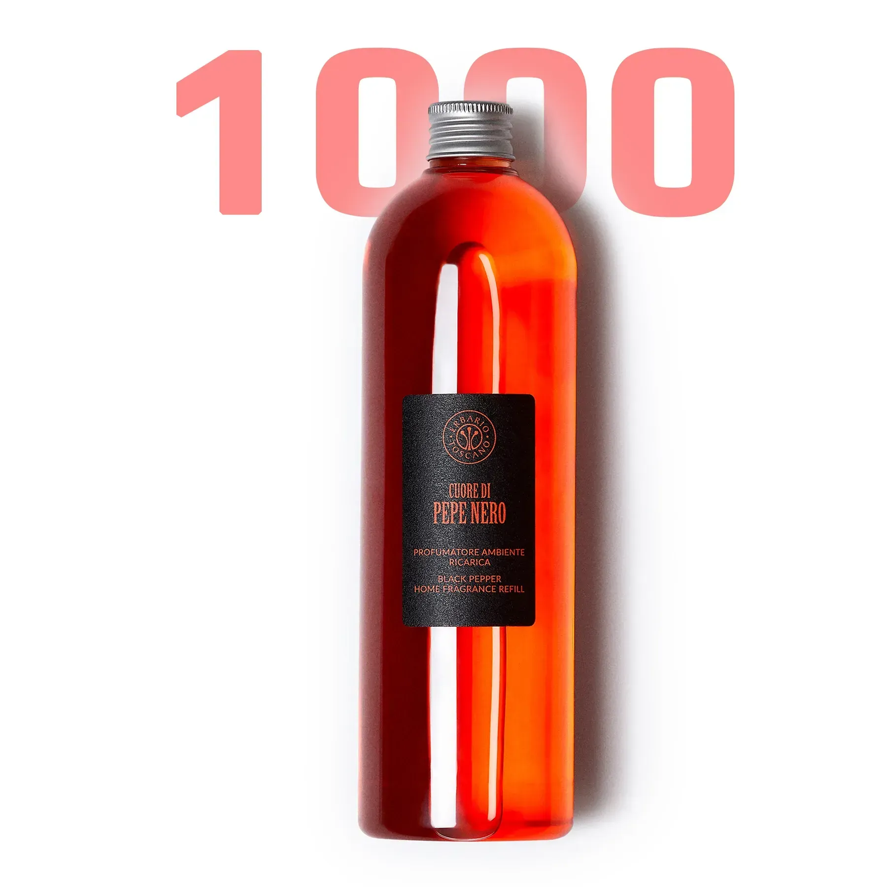 Рефіл (наповнювач до аромадифузору) Erbario Toscano 1000 мл. Cuore di Pepe Nero (Чорний перець)