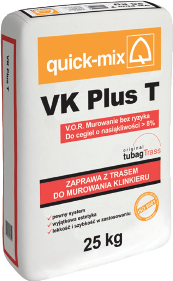 VK Plus Т Кольоровий мурувальний розчин для лицьової кладки клінкерною та керамічною цеглою