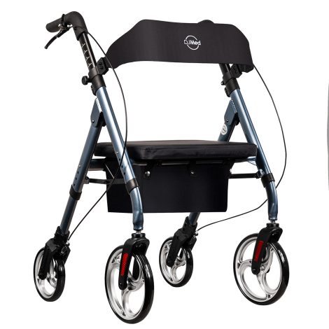 Tall & Strong Rollator, Heavy Duty Bariatric Mobility Walker - Champagne