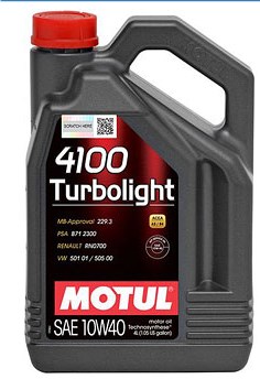 Моторна олива 10W40  Motul 4100 Turbolight ,4л.