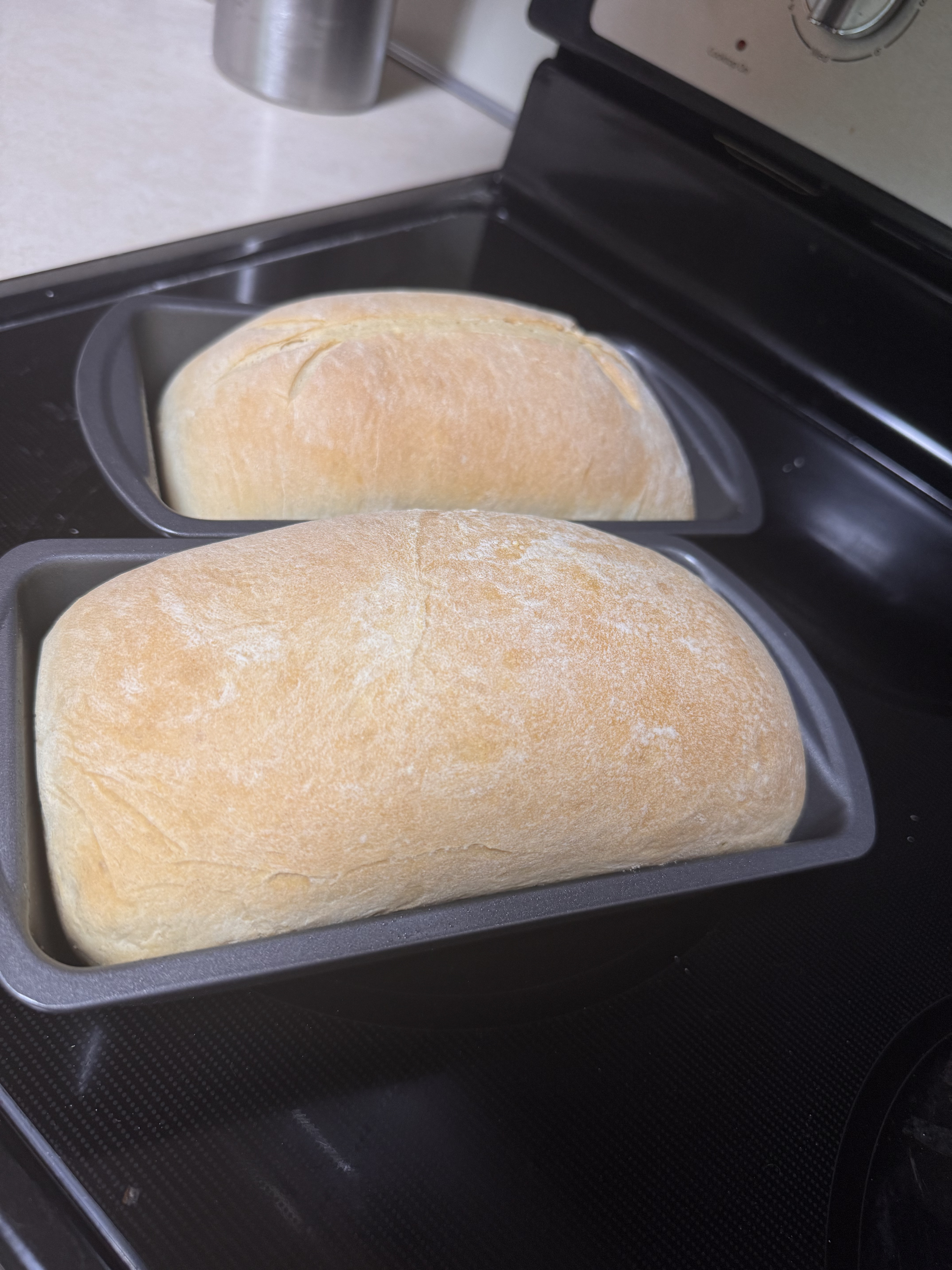 White Bread Loaves