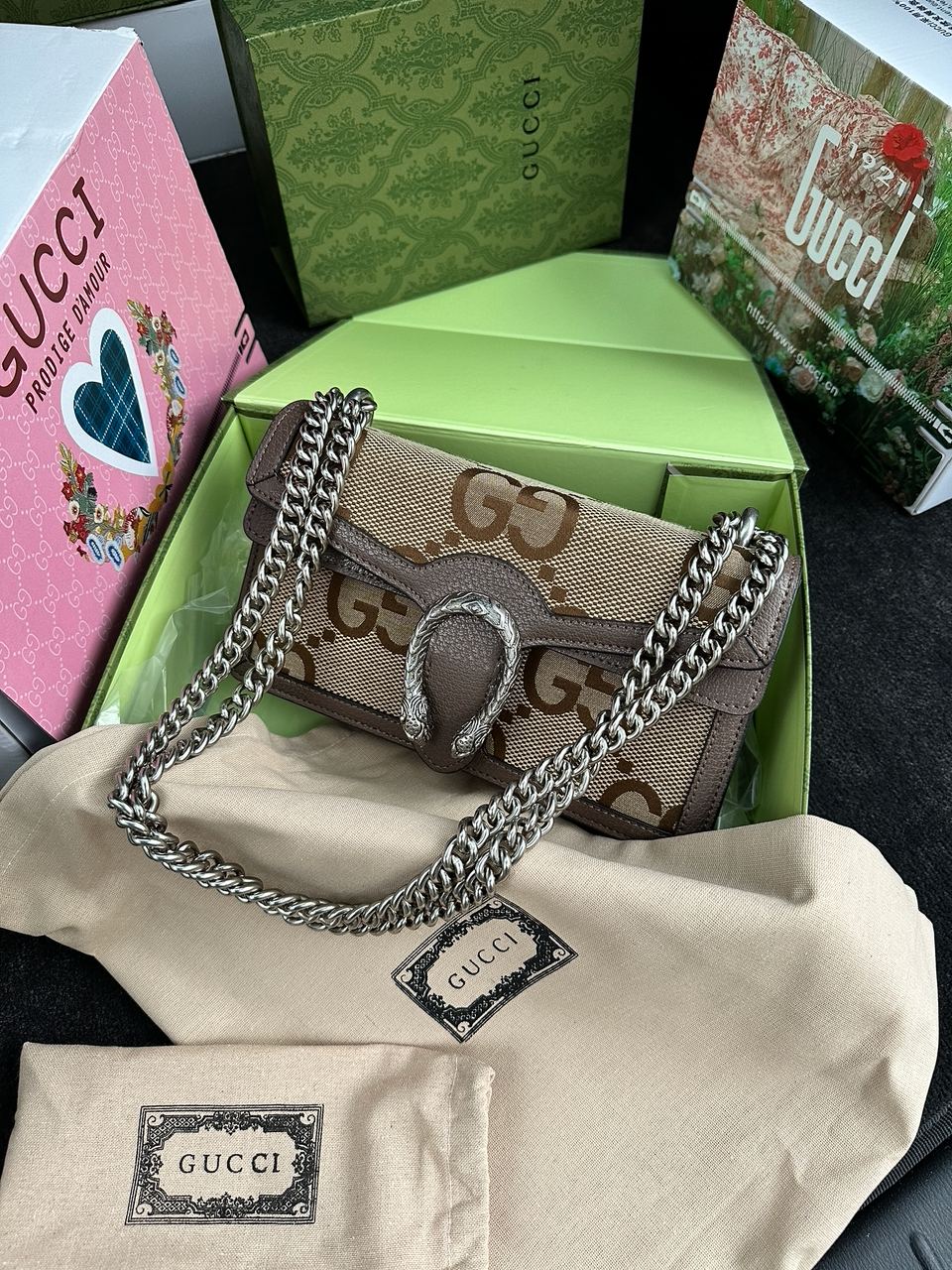 Gucci Dionysus Brown Small Shoulder Bag