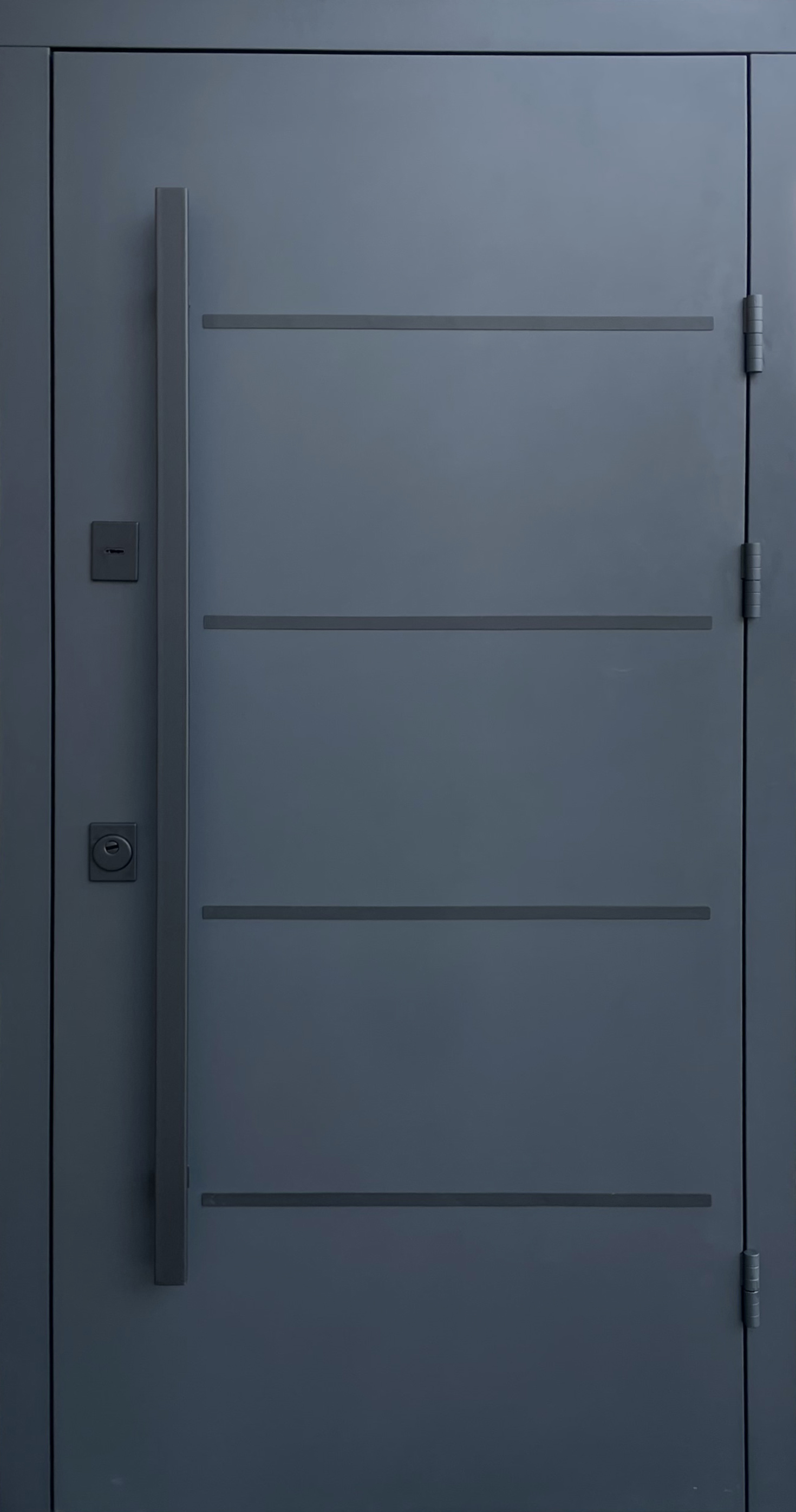 Qdoors Стріт 3к ручка 1450 Горизонт/Гладь біла шагрень