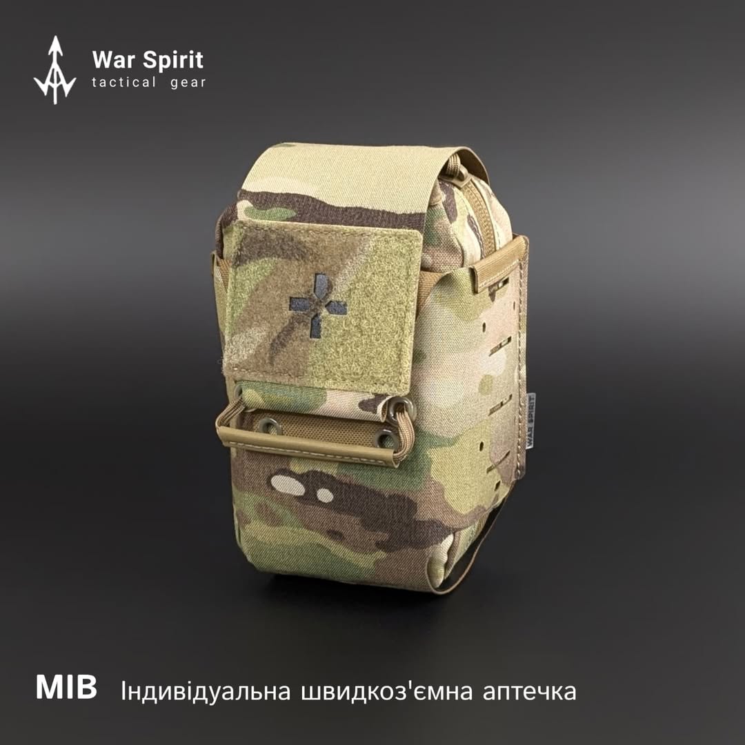 Індивідуальна швидкоз'ємна аптечка "MIB" від українського бренду "WAR SPIRIT".