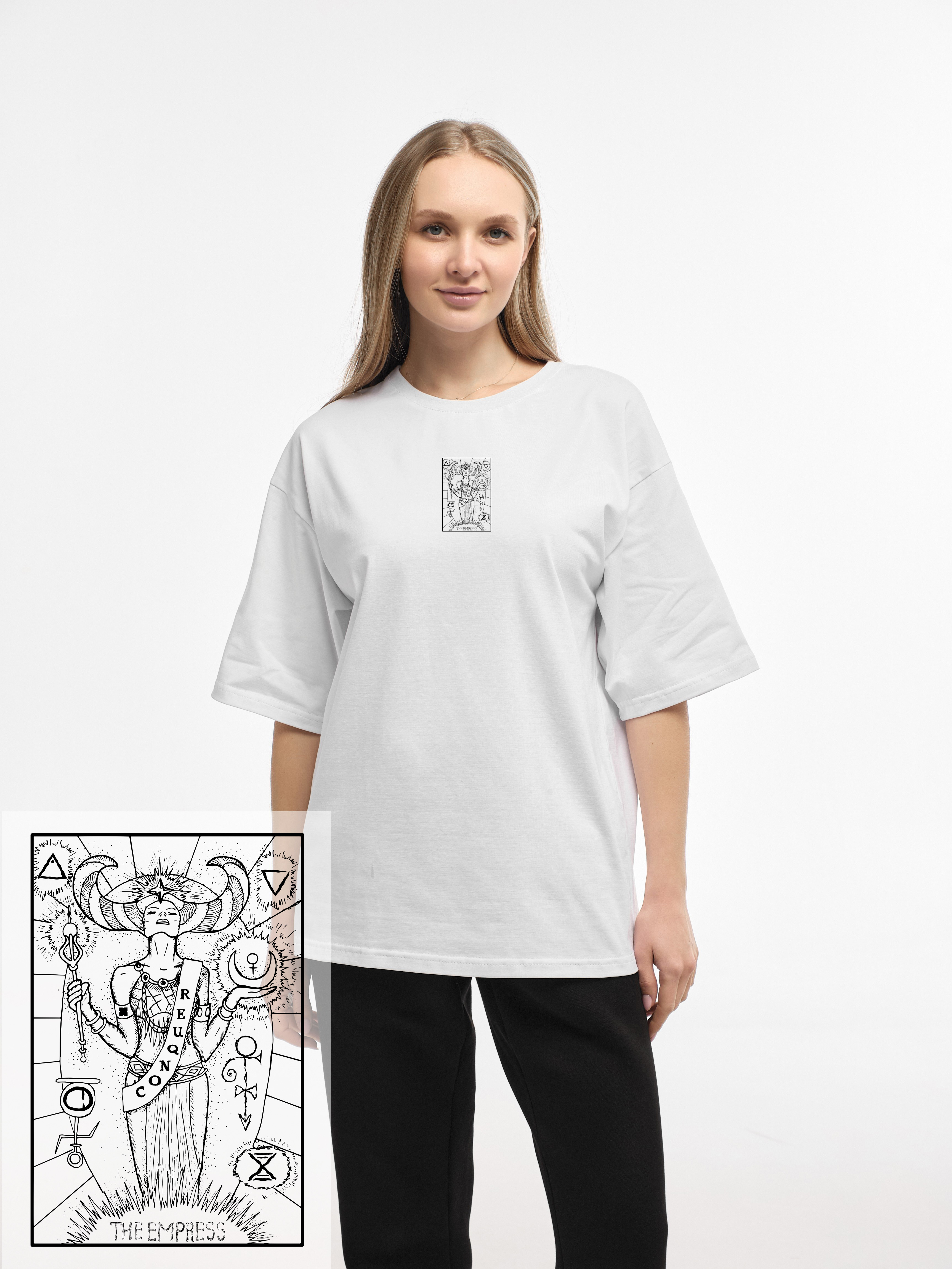 T-SHIRT TAROT "THE EMPRESS" | WHITE EMOTION | XT1