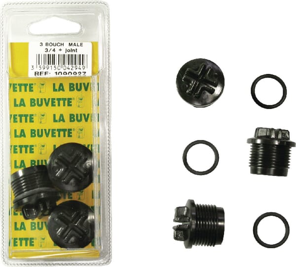 Заглушка 3/4″ із зовнішньою різьбою LA BUVETTE, 3 шт